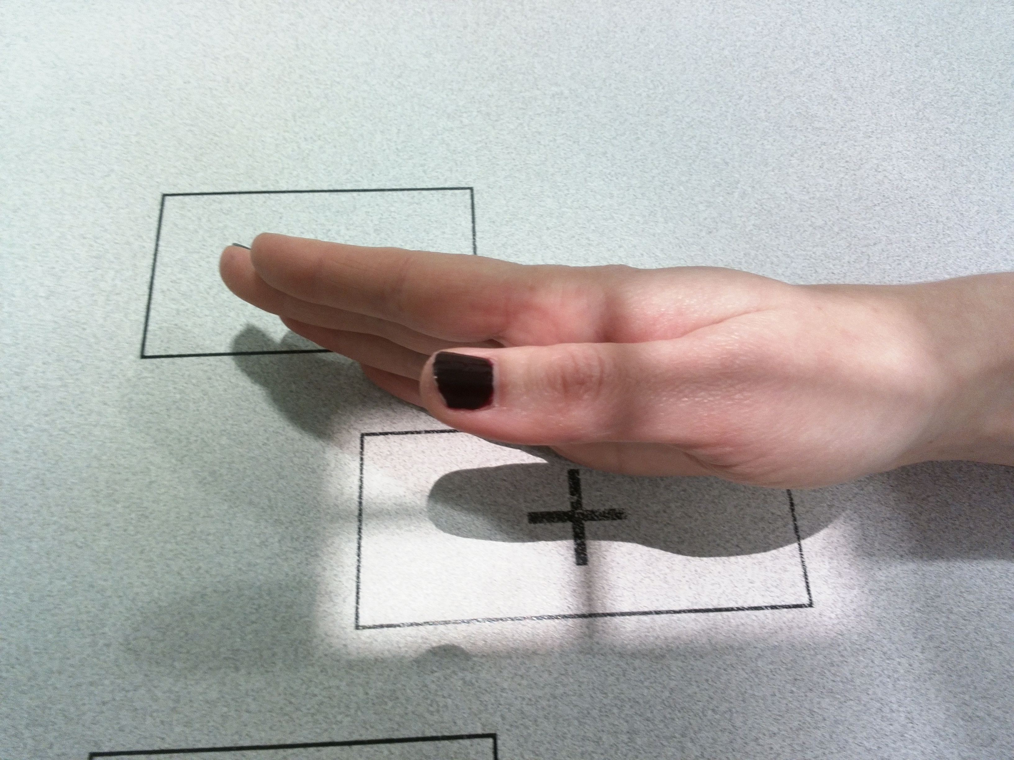 Proyección PA pulgar